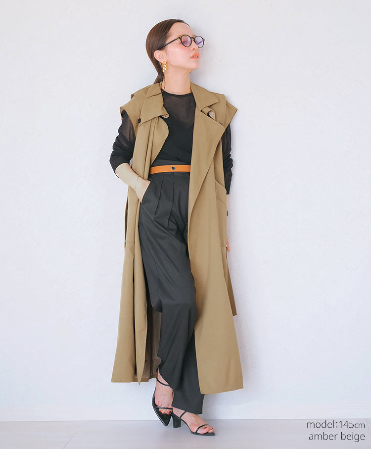 UNLÍENS アンリアン long trench gilet long trench gilet AK034 – UNLÍENS