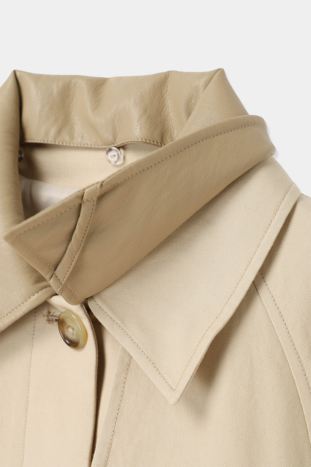 スウィッチカラースプリングコート