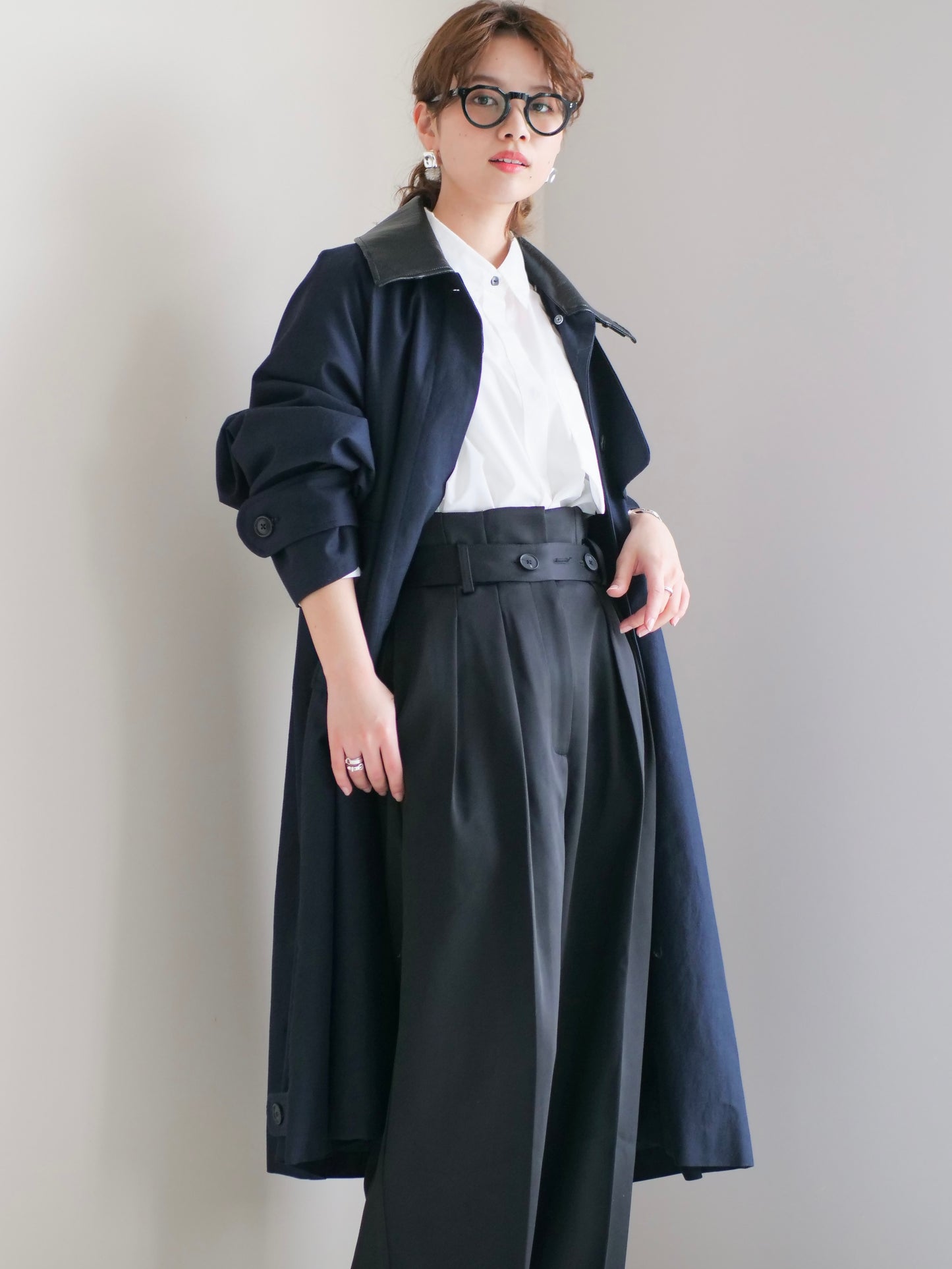 スウィッチカラースプリングコート