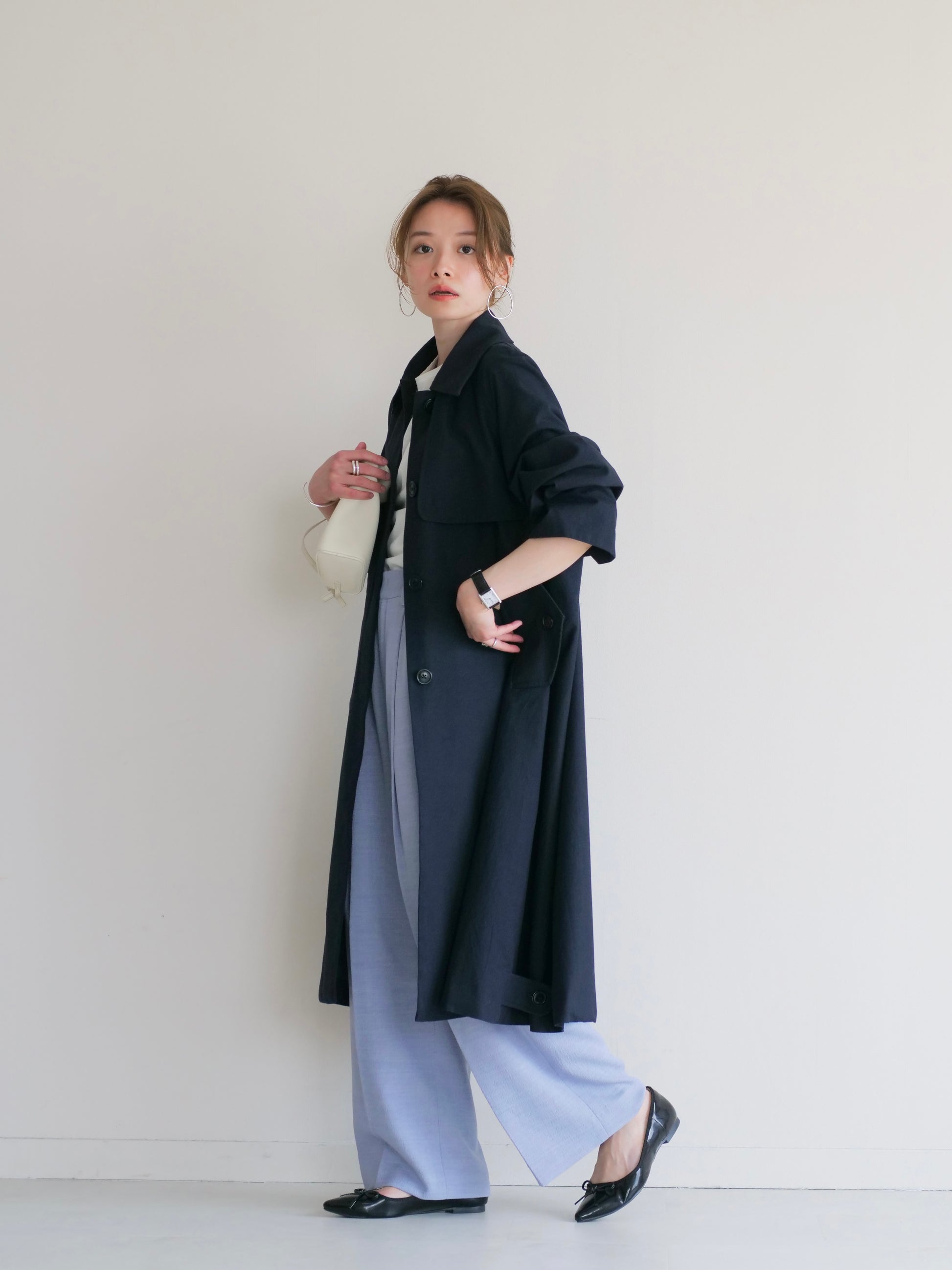 model:153cm (navy/FREE)