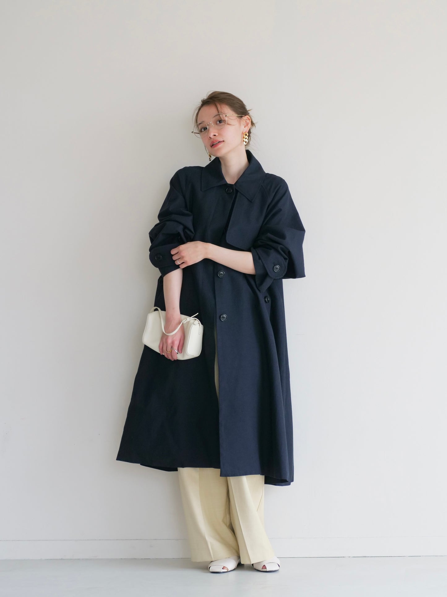 model:153cm (navy/FREE)