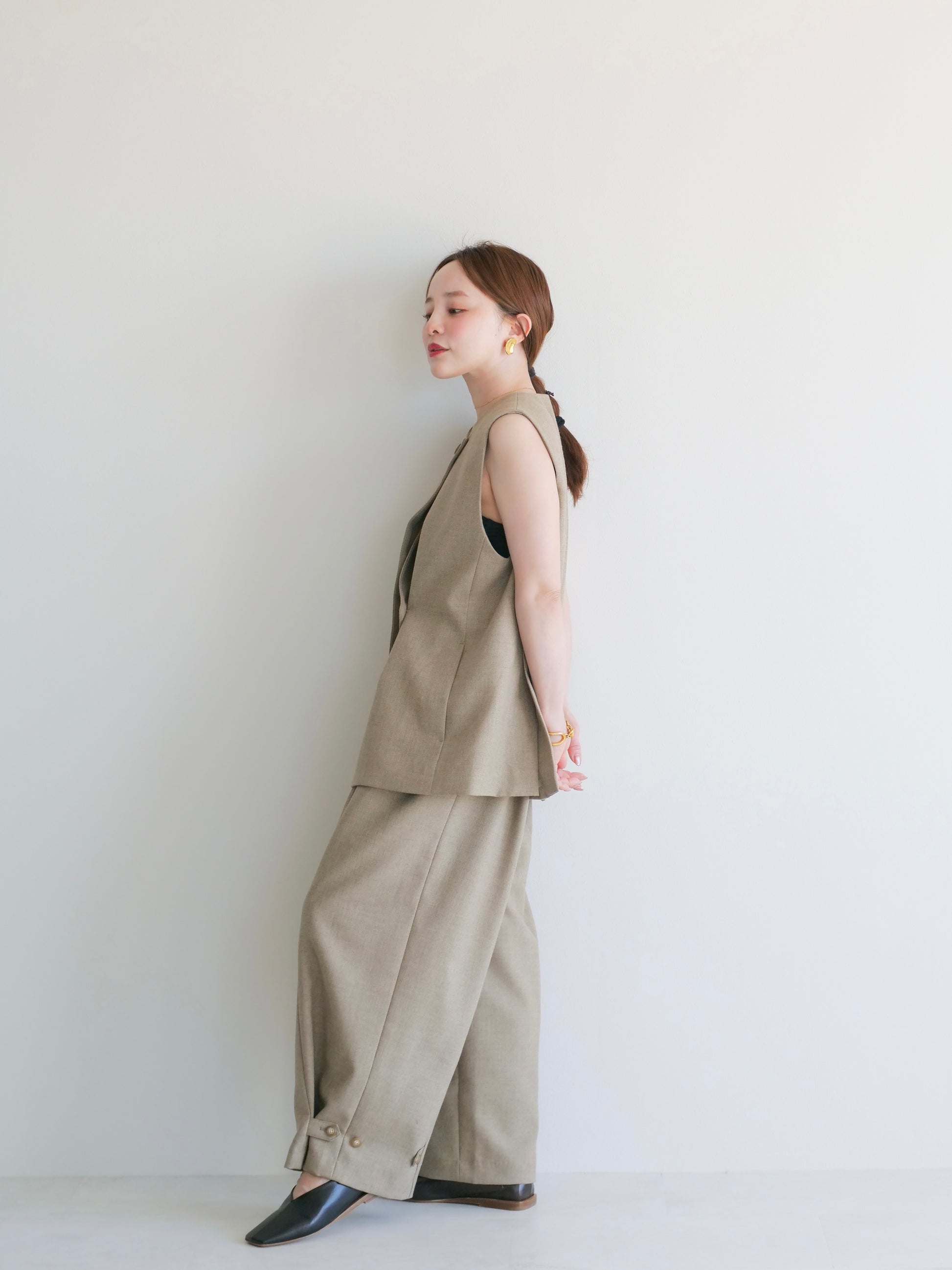 model:145cm (beige/short)