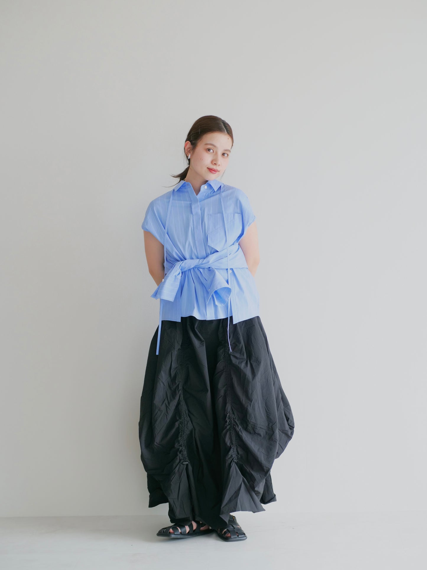 model:151cm (black/short)