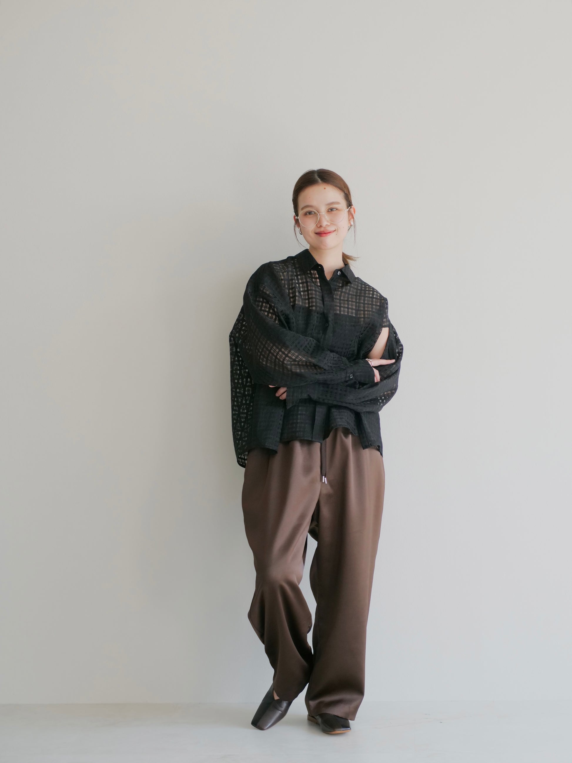 model:151cm (brown/short)