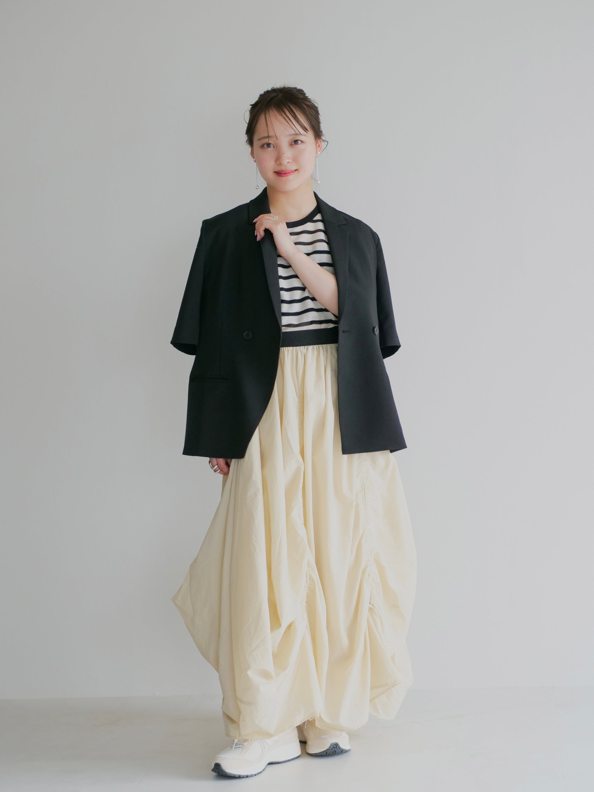 model:148cm (beige/short)