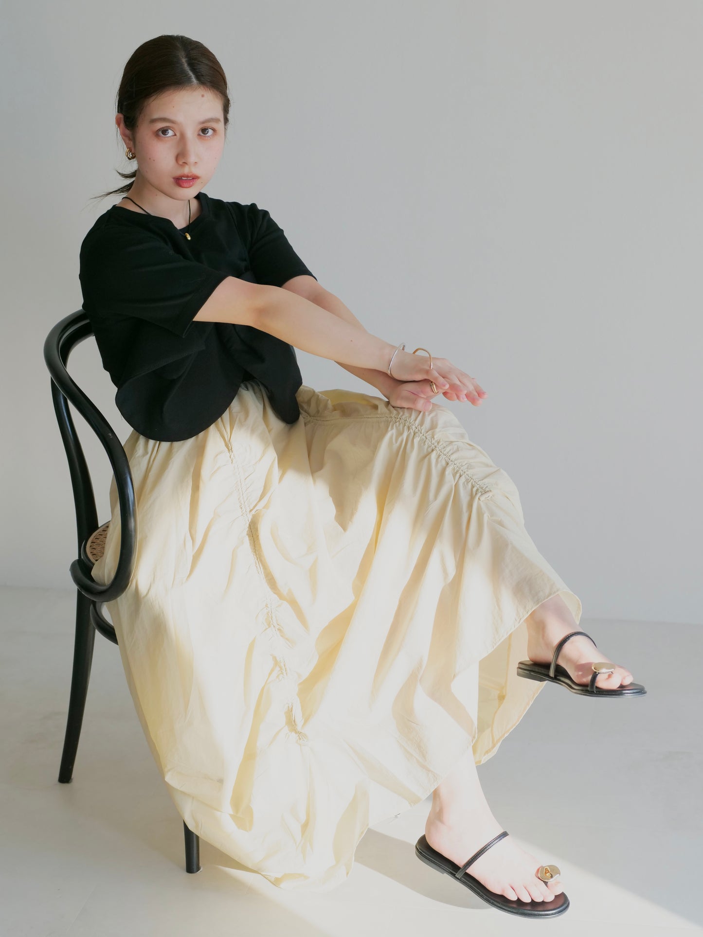 model:151cm (beige/short)