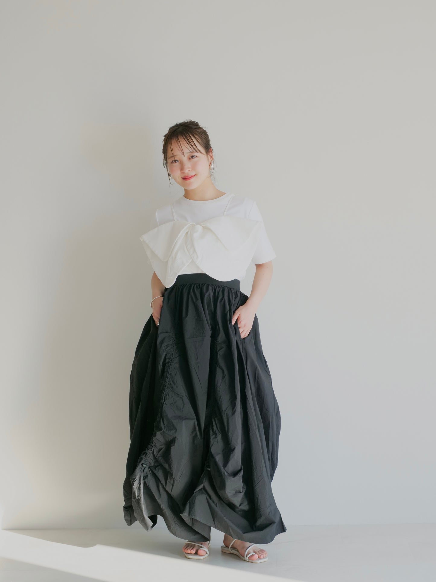 model:148cm (black/short)