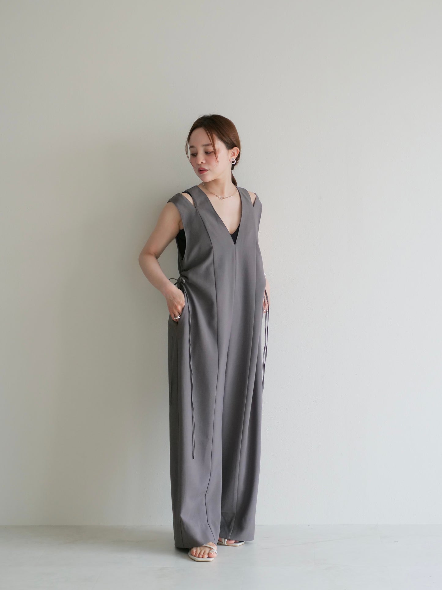 model:145cm (gray/short)