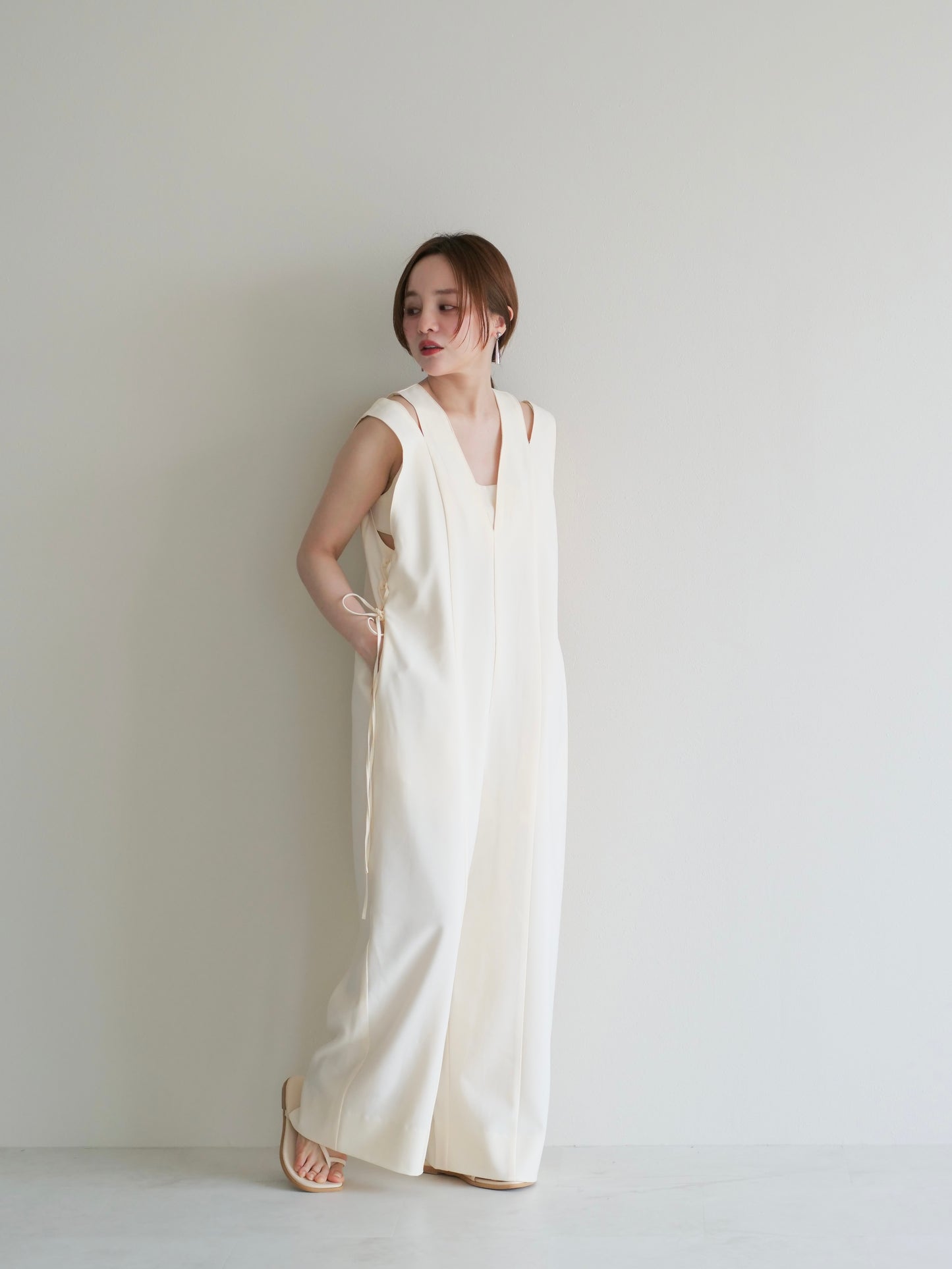 model:145cm (ecru/short)