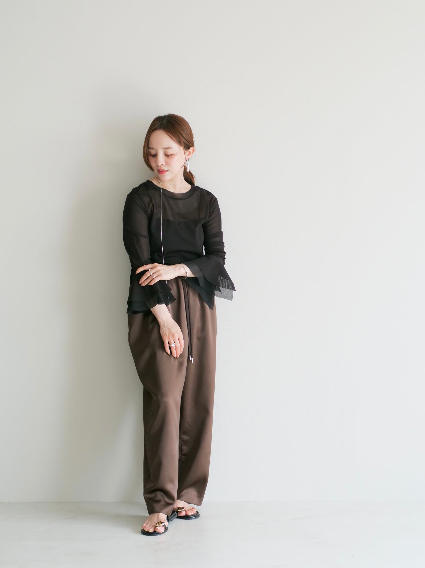 model:145cm (brown/short)