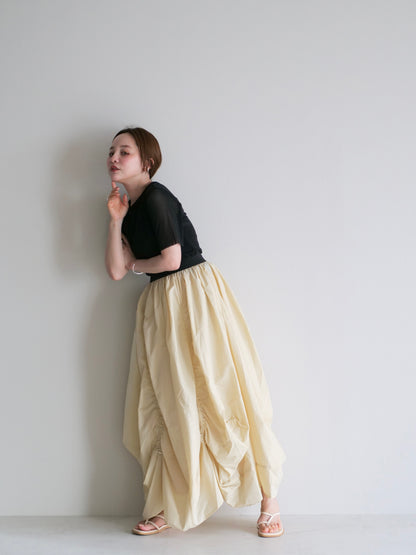 model:145cm (beige/short)
