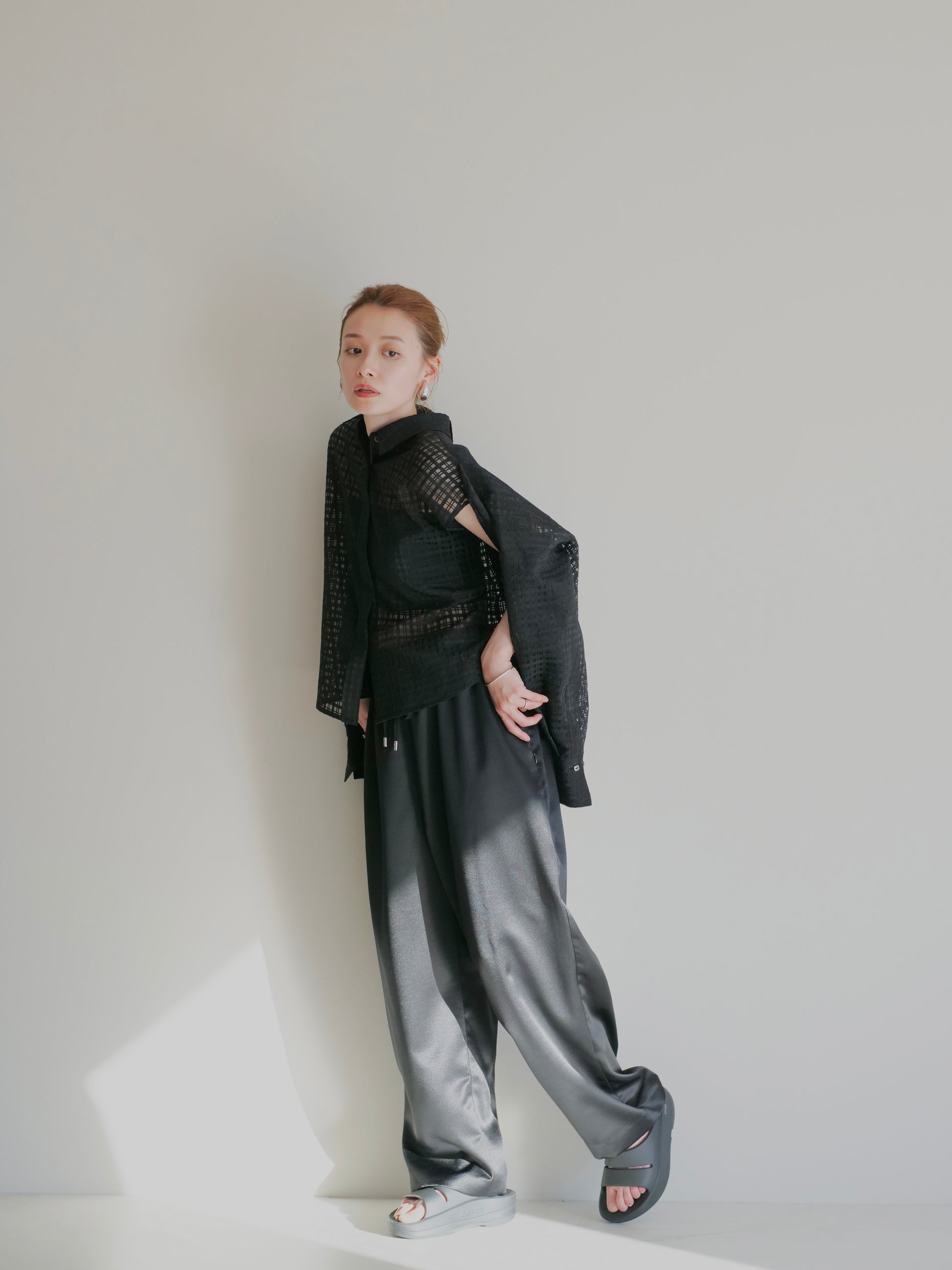 model:153cm (black/long)