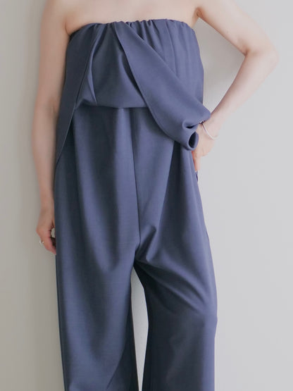 model:145cm (blue gray/short)
