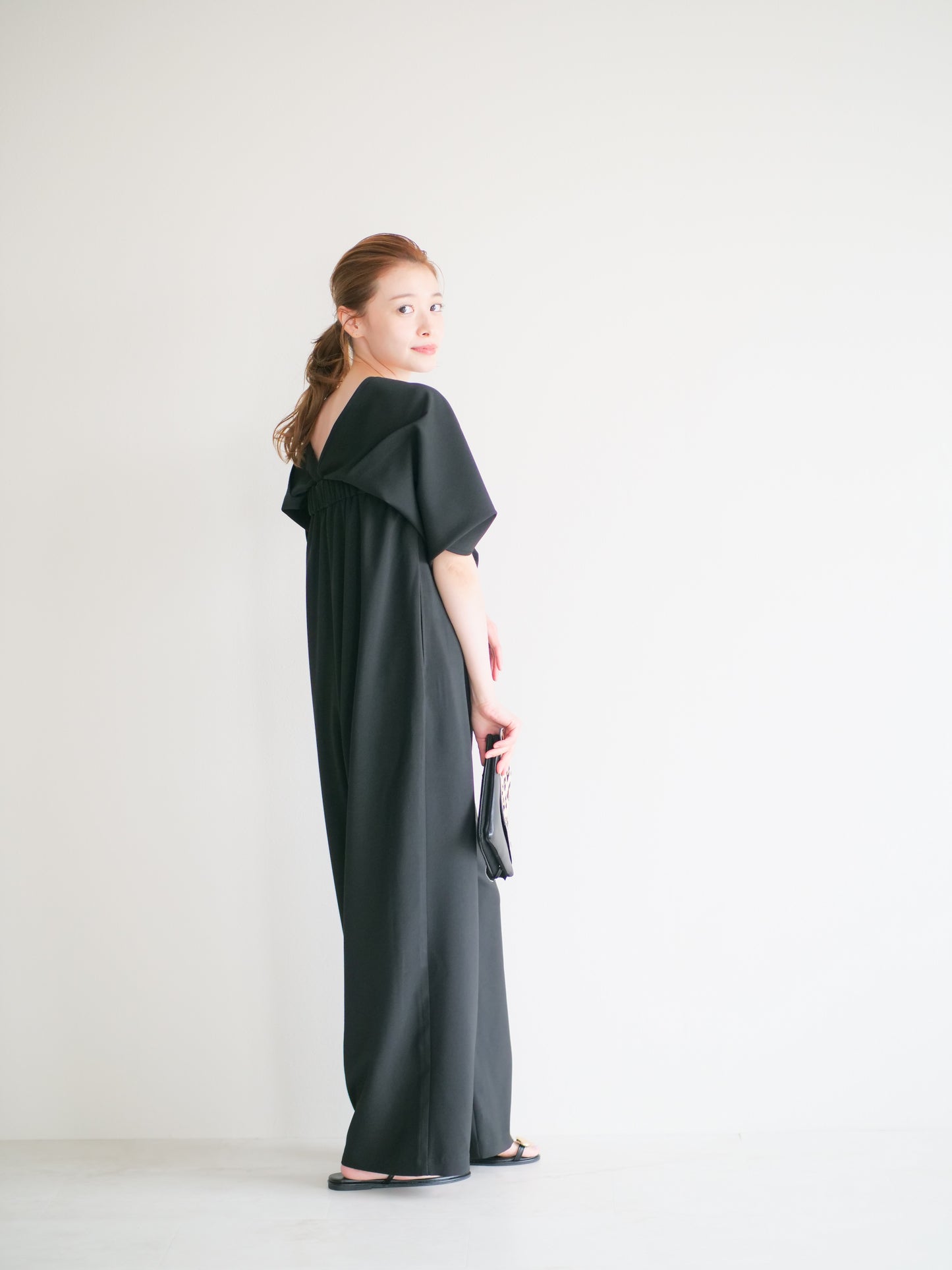 model:153cm (black/long)