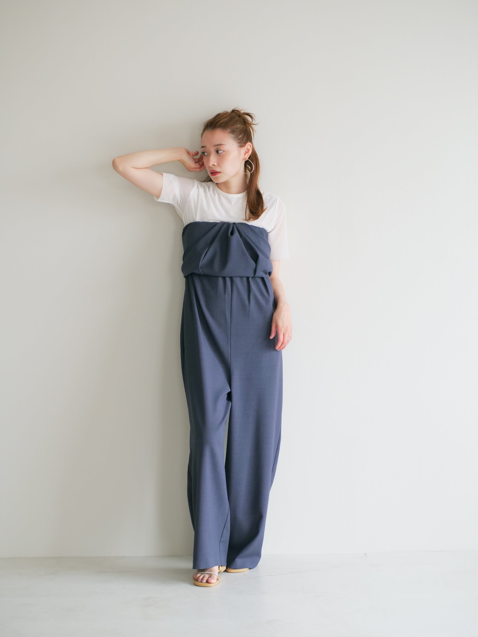 model:153cm (blue gray/long)