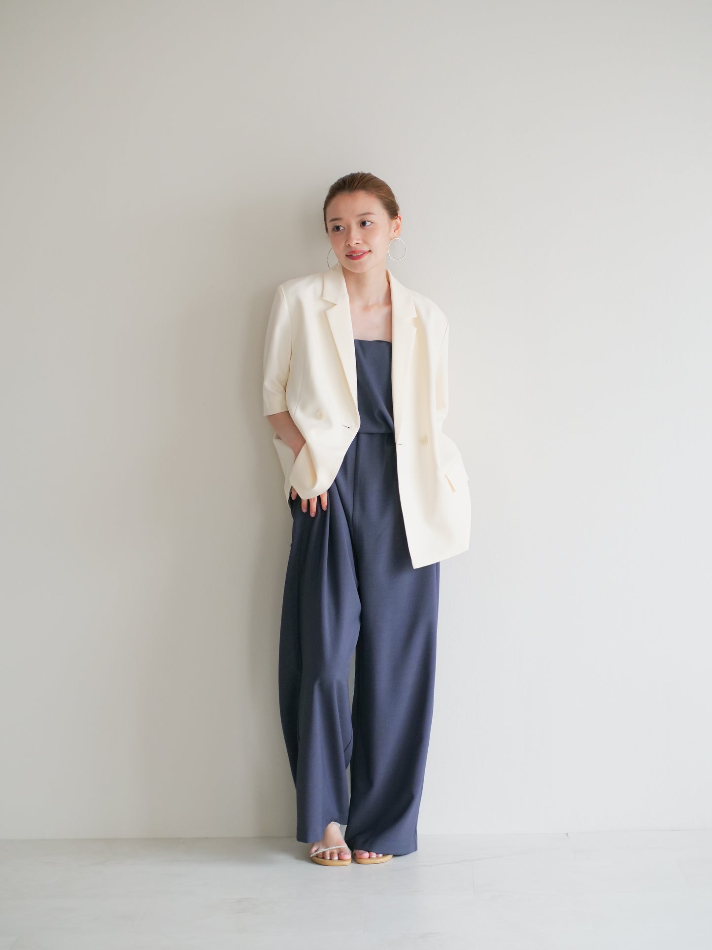 model:153cm (blue gray/long)