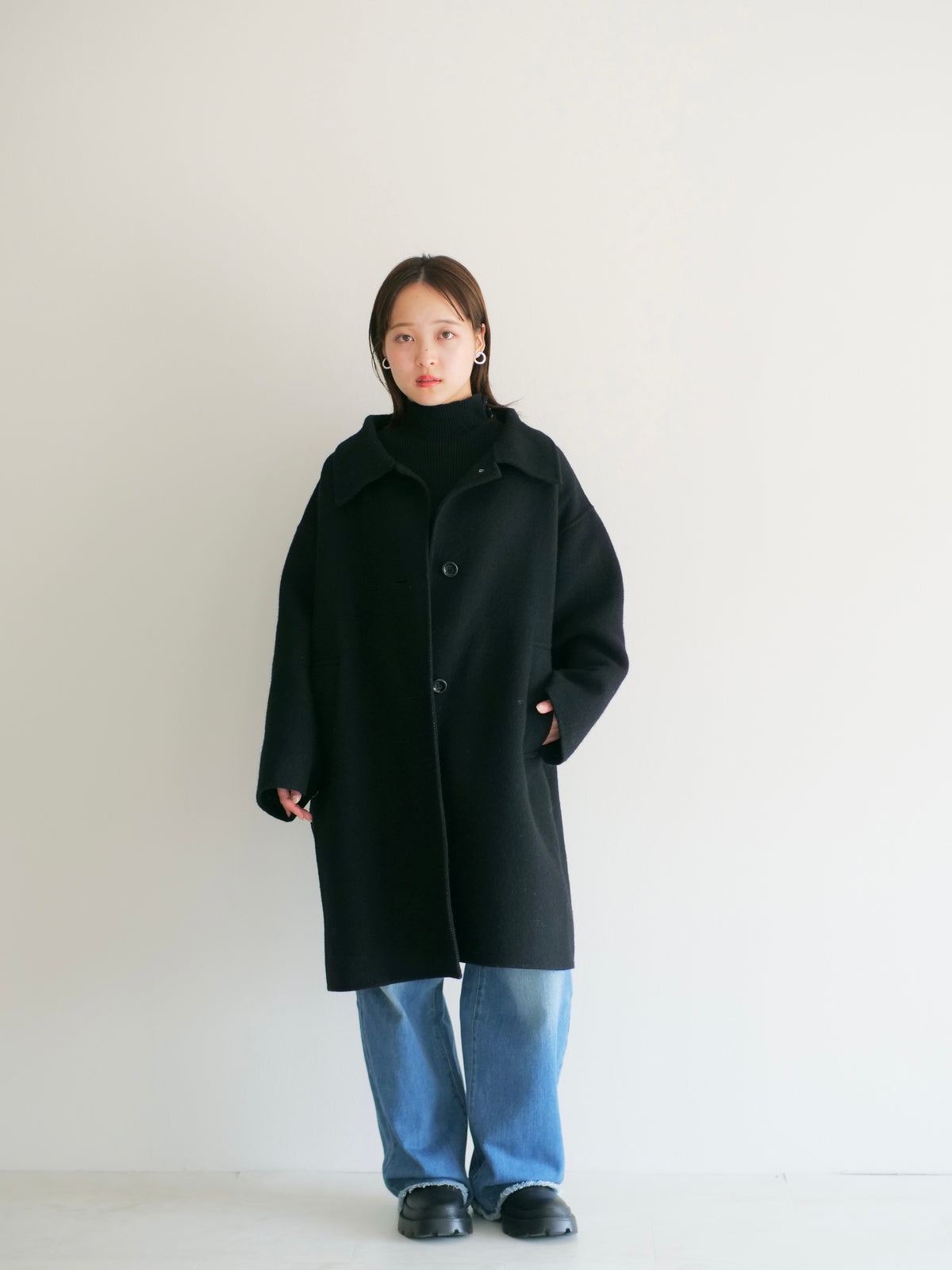 model:148cm (black/short)