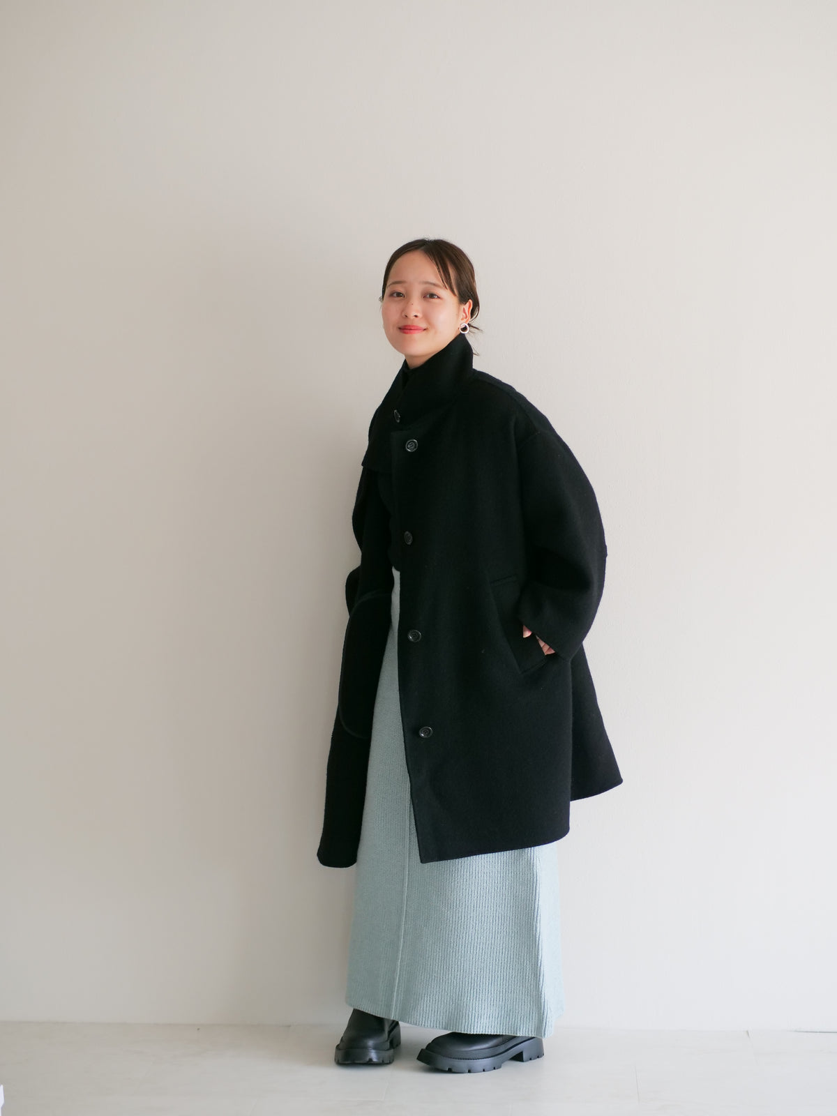 model:148cm (black/short)