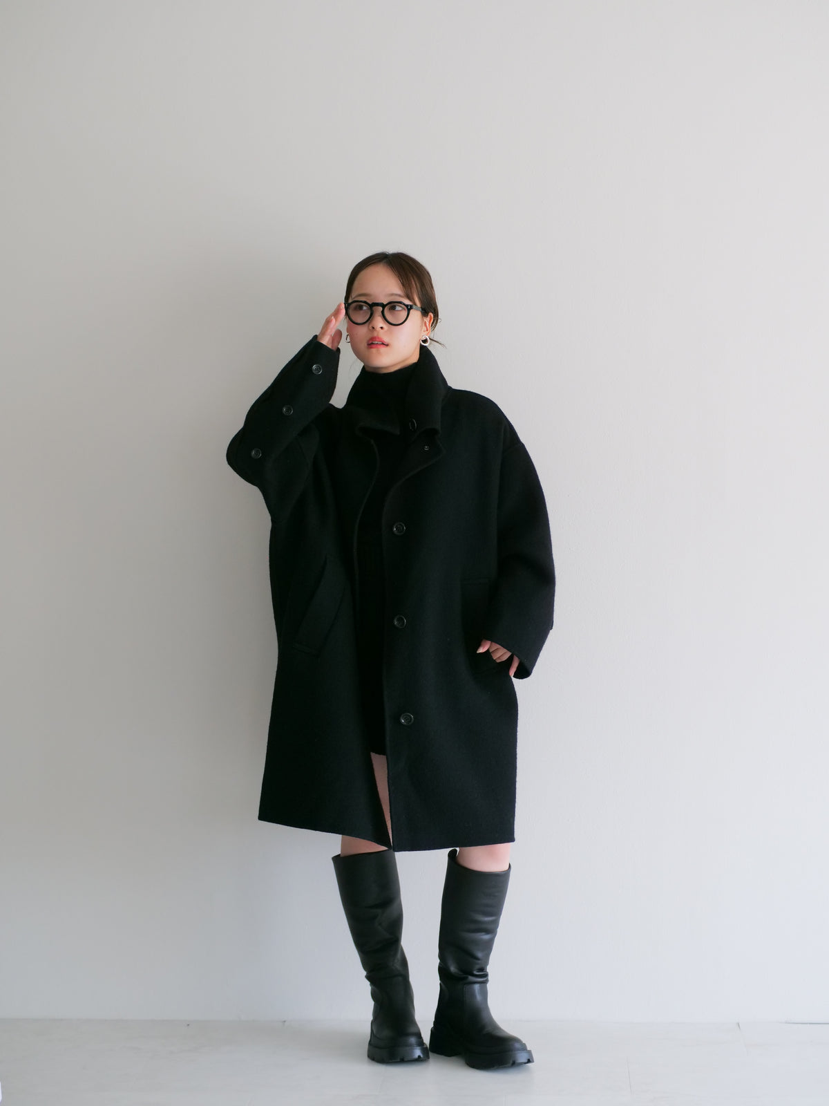 model:148cm (black/short)
