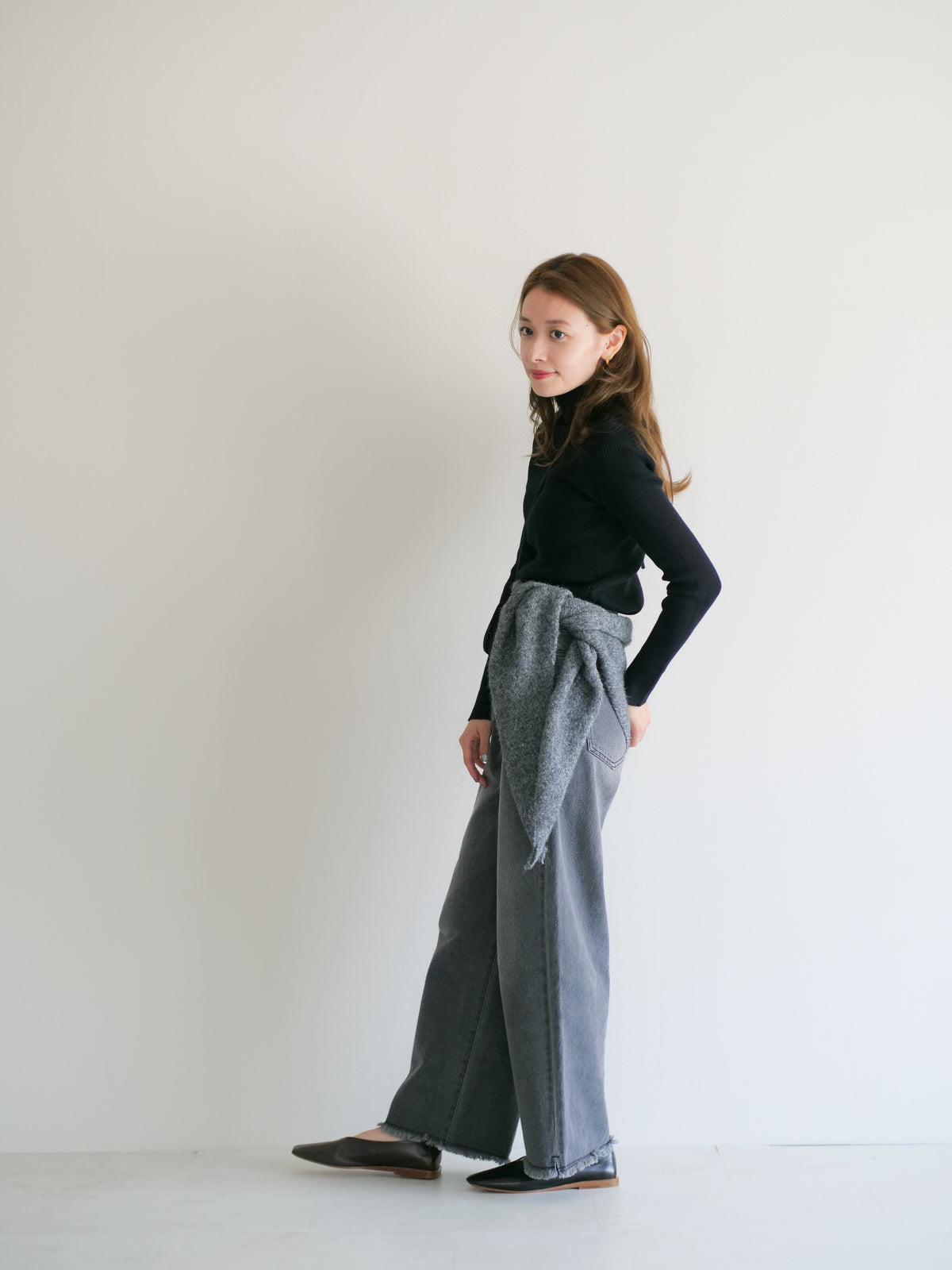 model:153cm (charcoal/FREE)