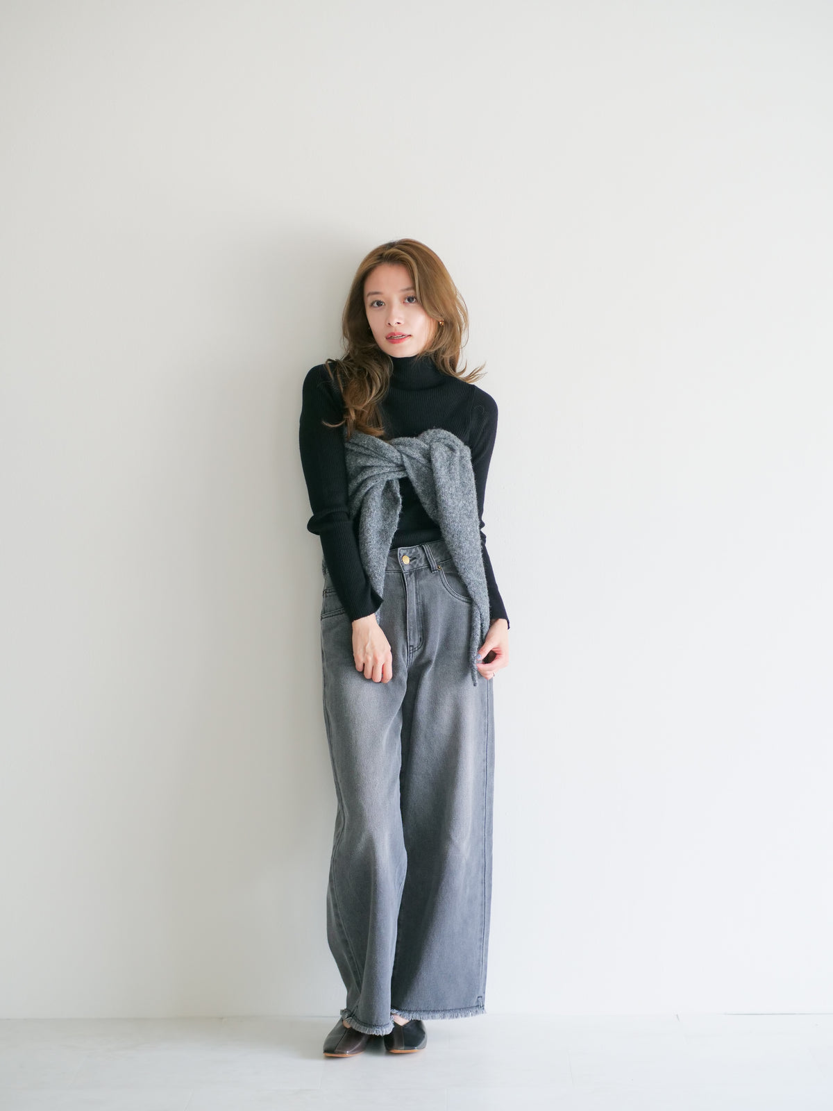model:153cm (charcoal/FREE)