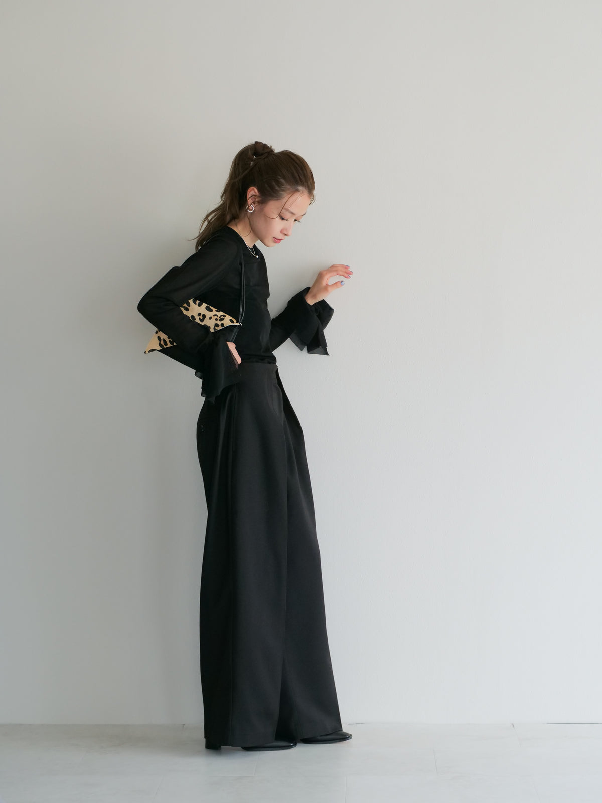 model:153cm (black/long)