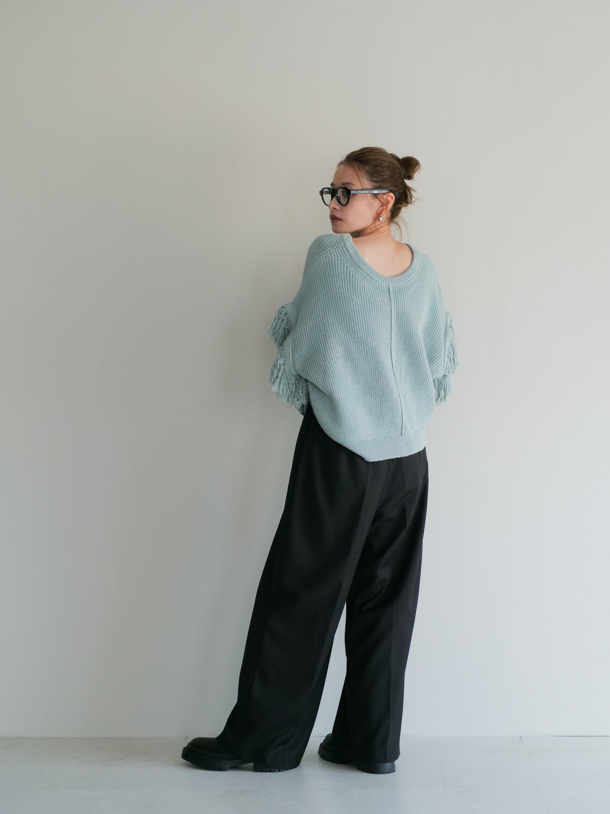 model:153cm (black/long)