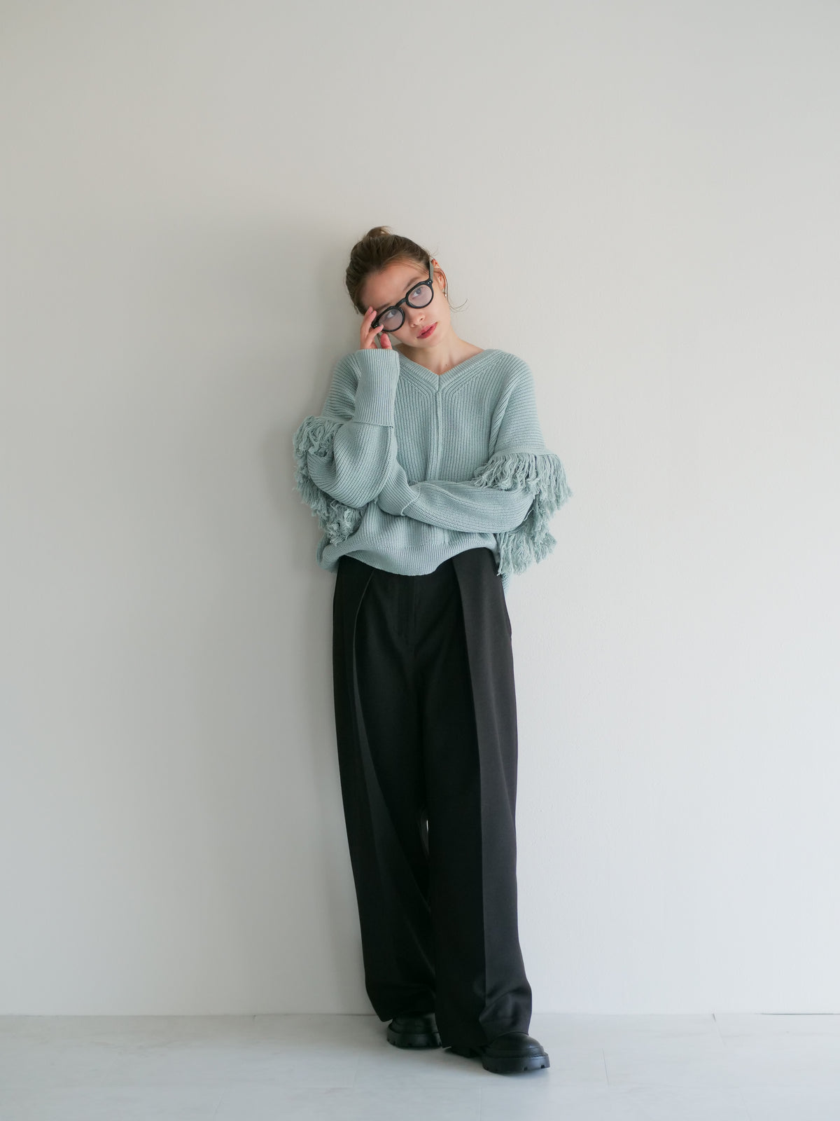 model:153cm (black/long)