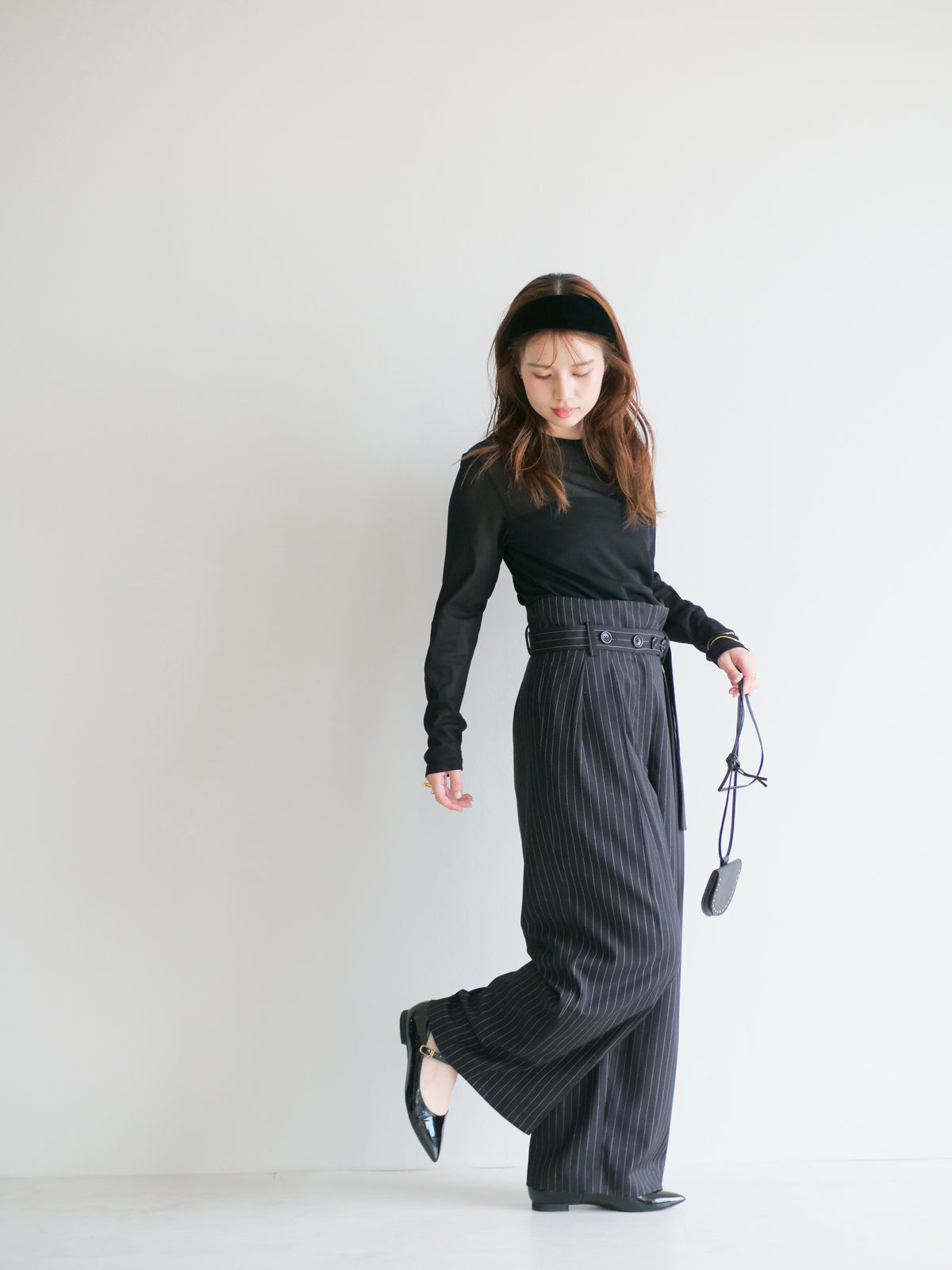 model:151cm (black/short)