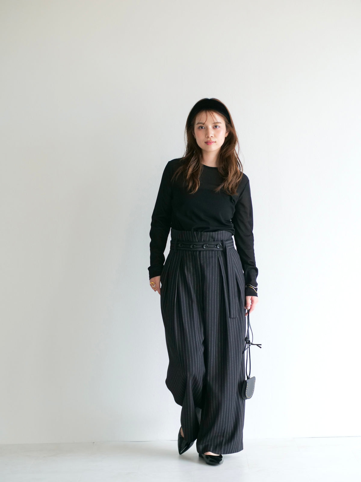 model:151cm (black/short)