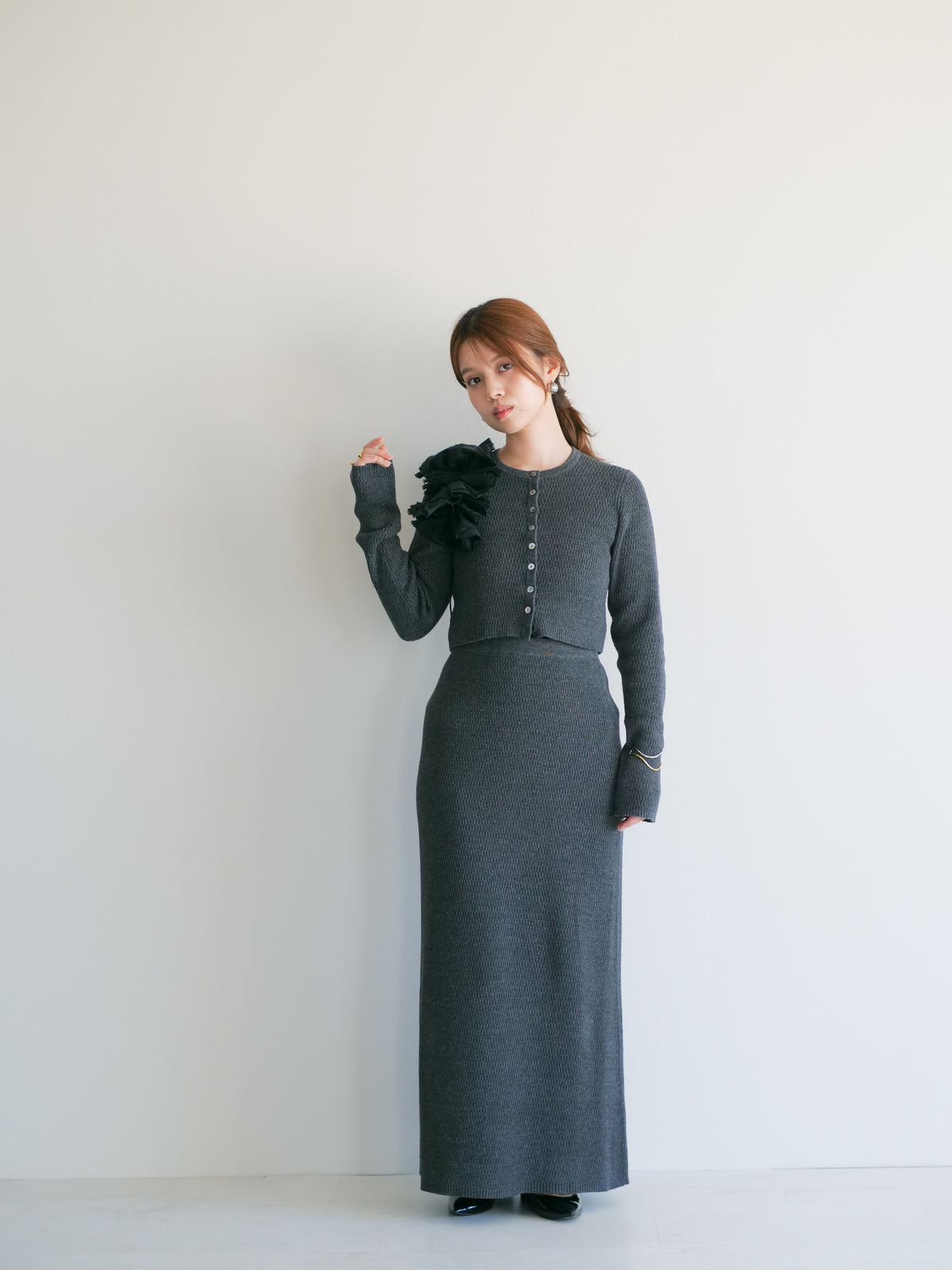 model:151cm (charcoal/FREE)