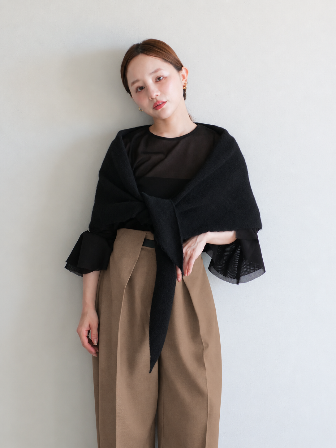 model:145cm (brown/short)