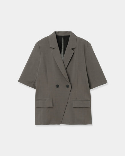 バックスリット ハーフスリーブジャケット