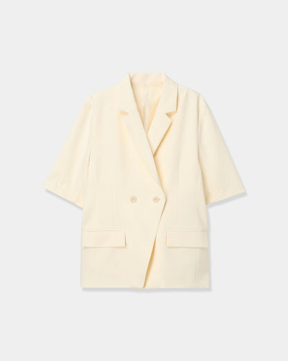 バックスリット ハーフスリーブジャケット