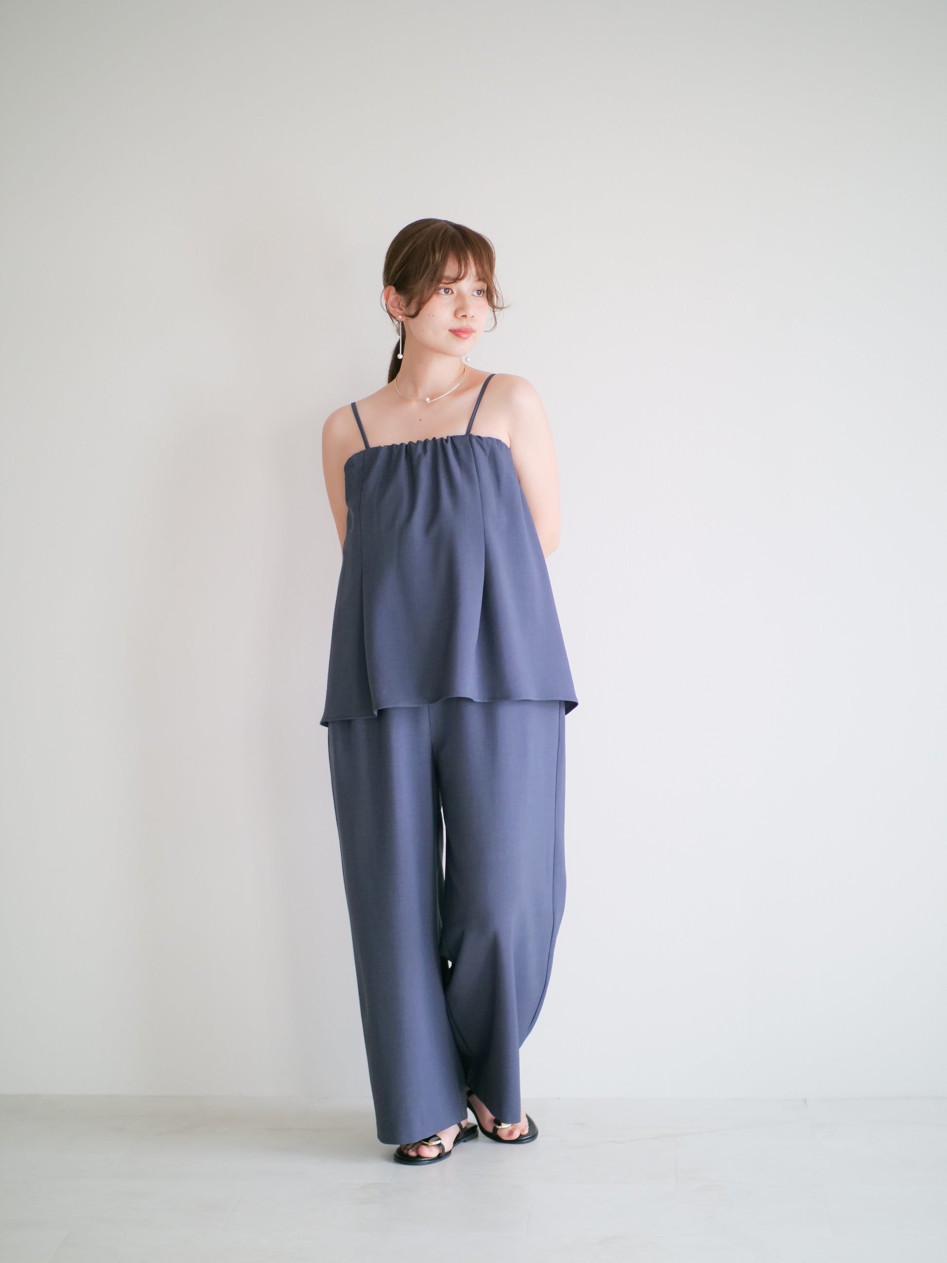 model:151cm (blue gray/short)