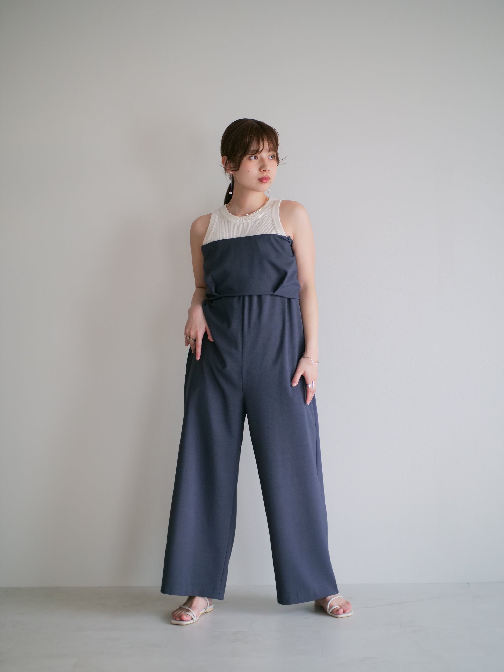 model:151cm (blue gray/short)