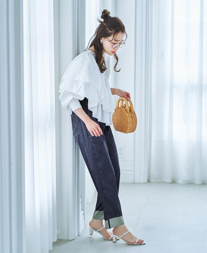 satin denim