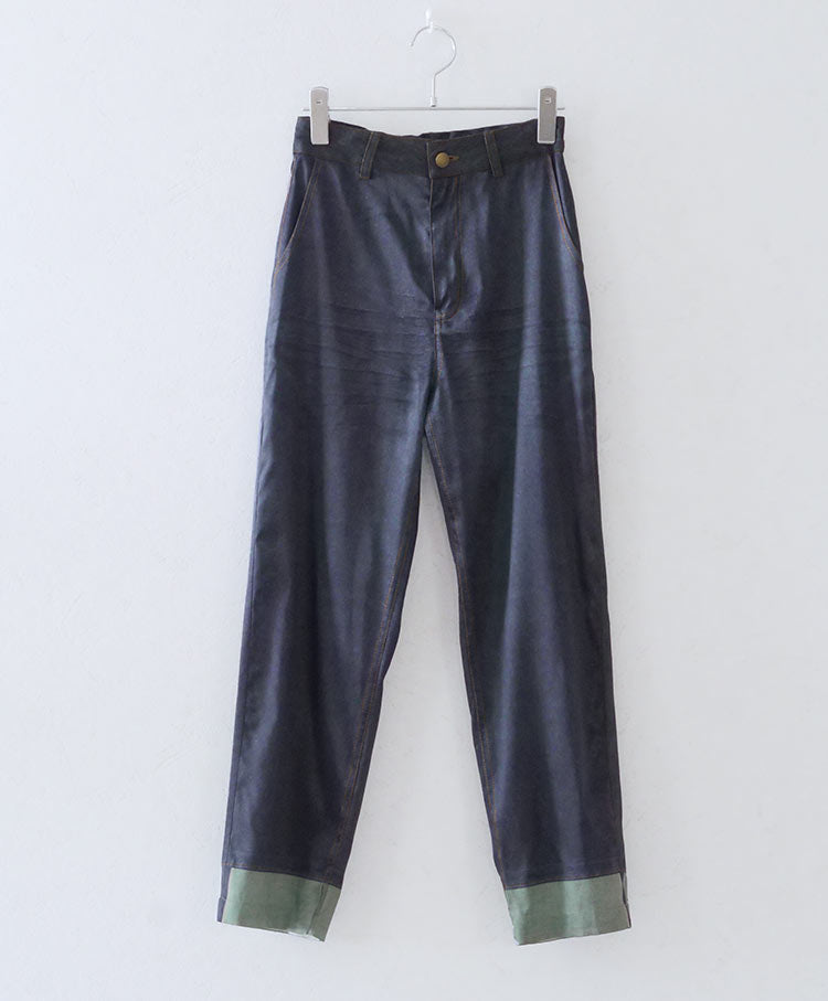satin denim