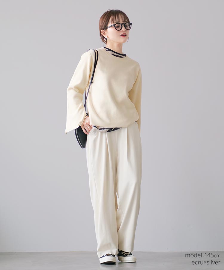 zip detail knit tops