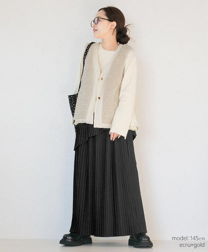 zip detail knit tops