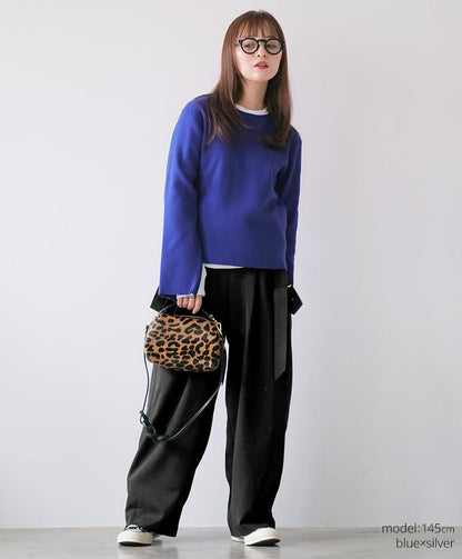 zip detail knit tops
