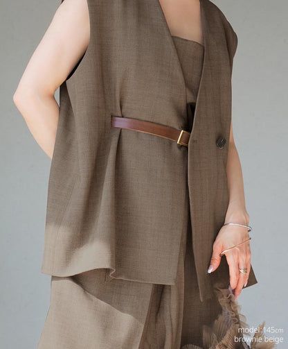 v neck gilet