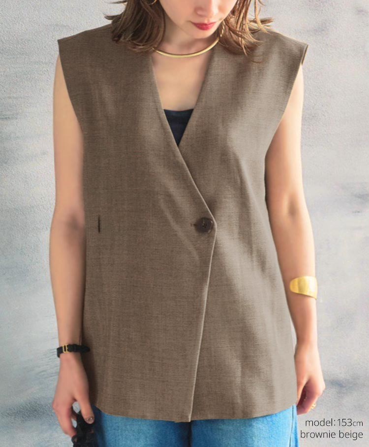 v neck gilet