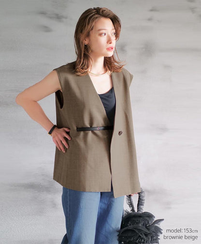 v neck gilet