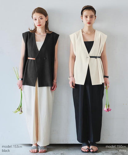 v neck gilet