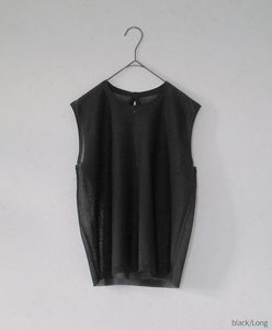 Sleeveless Sheer Knit　AK059