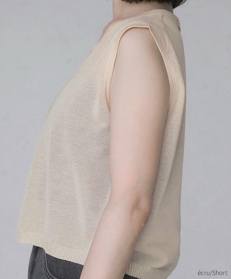 Sleeveless Sheer Knit　AK059