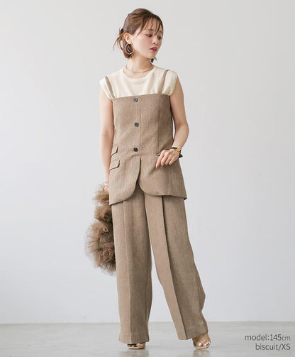 Single tuck pants
