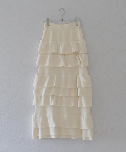 knit tiered skirt