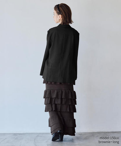 knit tiered skirt
